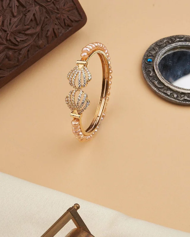 Single Line Rose Gold Bangle