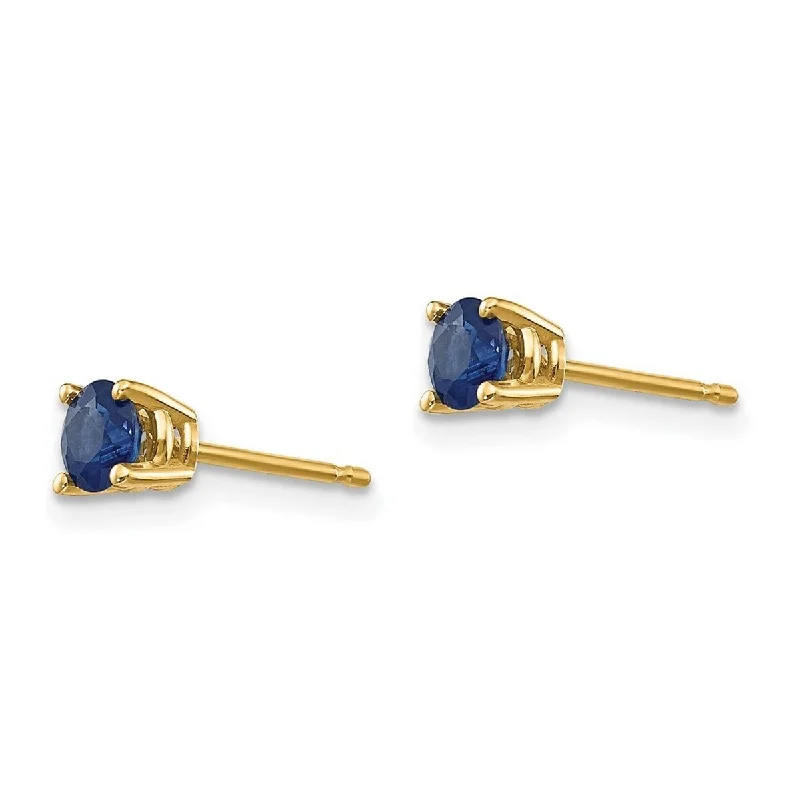 Curata 14k Yellow Gold Post Earrings Earrings - 4x4mm Wide