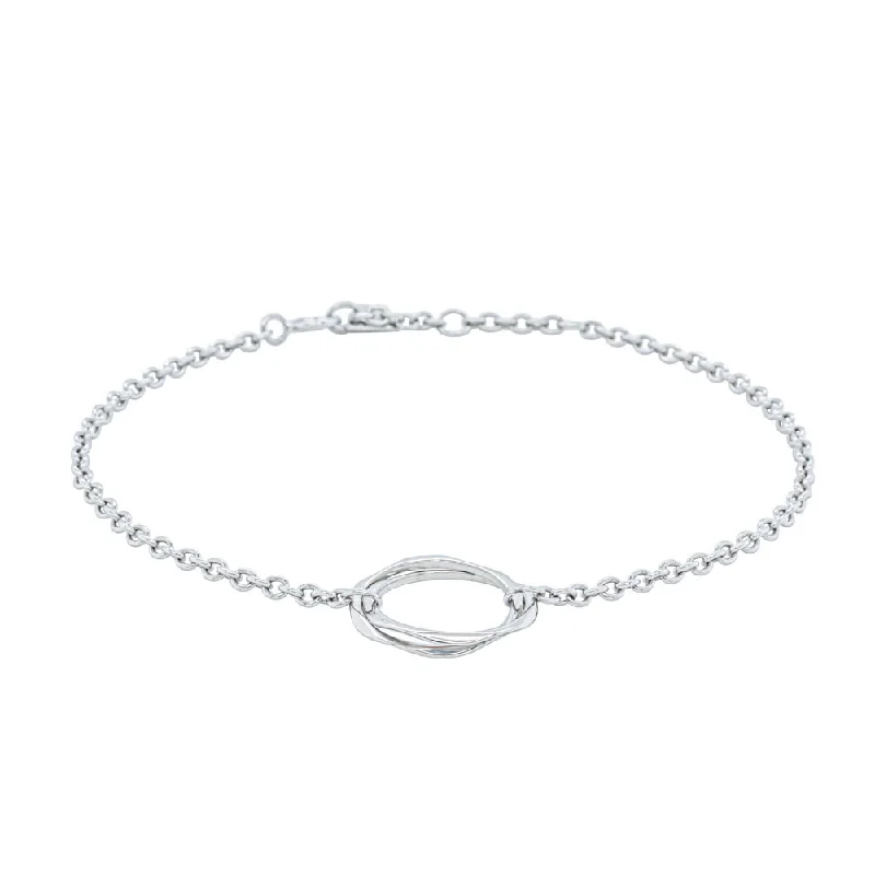 Sterling Silver Mini Entwined Bracelet