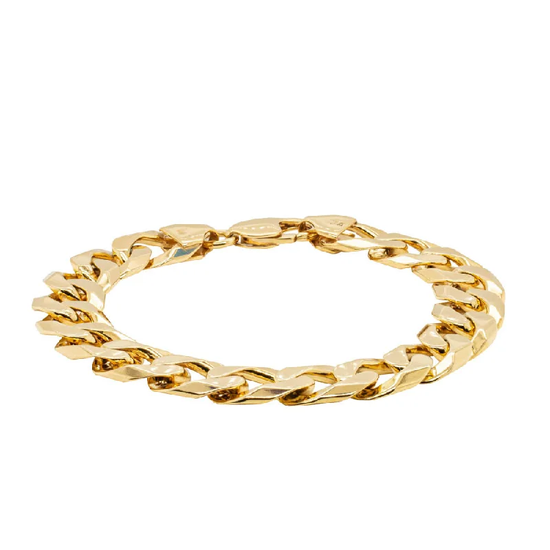 9ct Yellow Gold Cuban Chain Bracelet