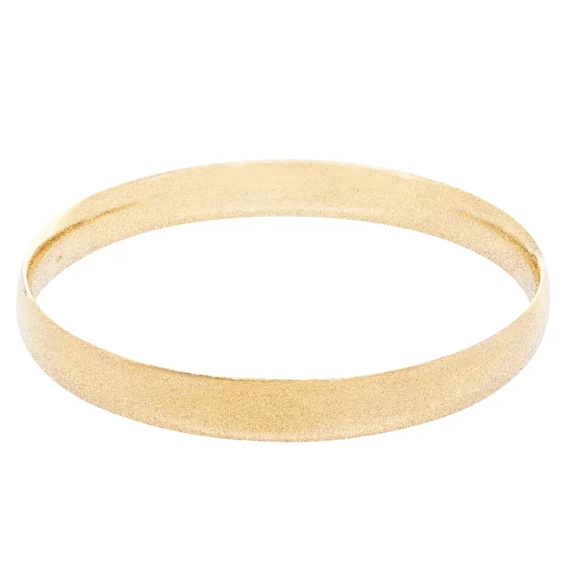 9ct Yellow Gold 8mm Bangle