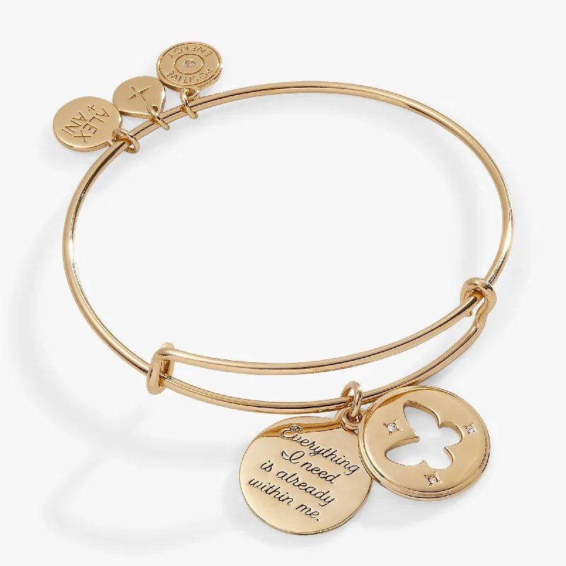 Hidden Message Butterfly Affirmation Bangle