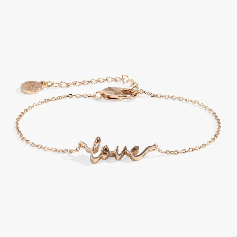 Love Script Chain Bracelet