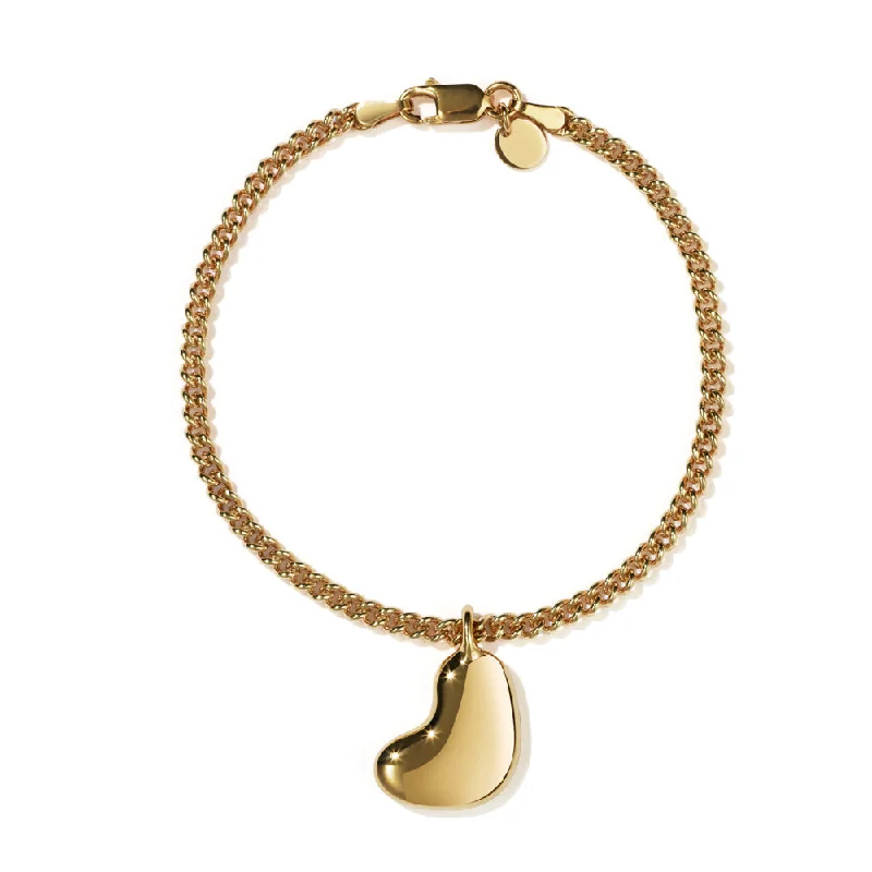 Meadowlark Lava Heart Bracelet - Gold Plated