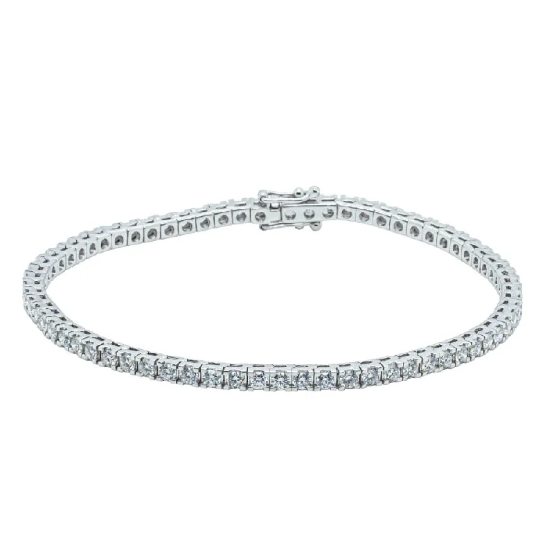 18ct White Gold 2.91ct Diamond Jubilee Bracelet