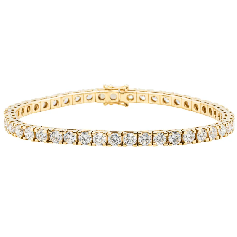 18ct Yellow Gold 8.79ct Diamond Jubilee Tennis Bracelet