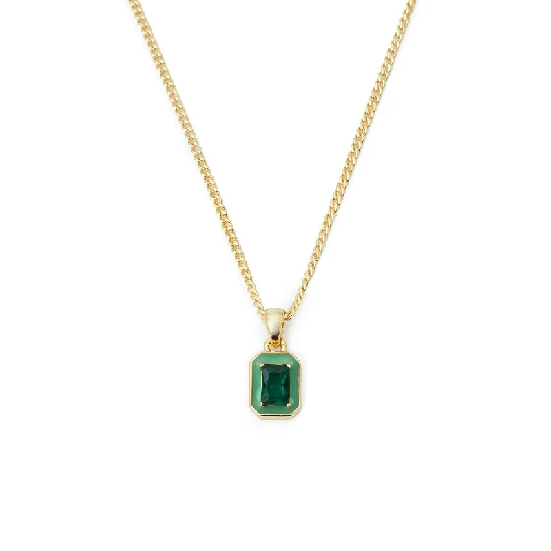 Gold Green Blush Necklace - Limited Edition