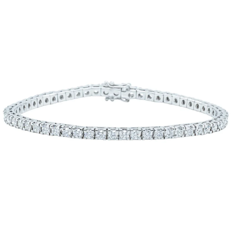 18ct White Gold 3.55ct Diamond Jubilee Bracelet