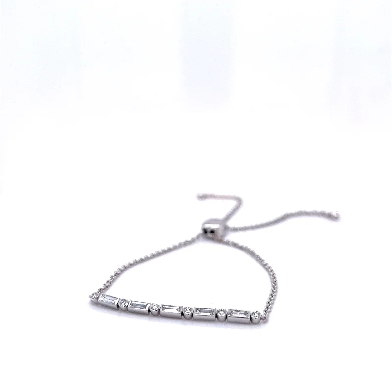 Link Bar Diamond Bracelet