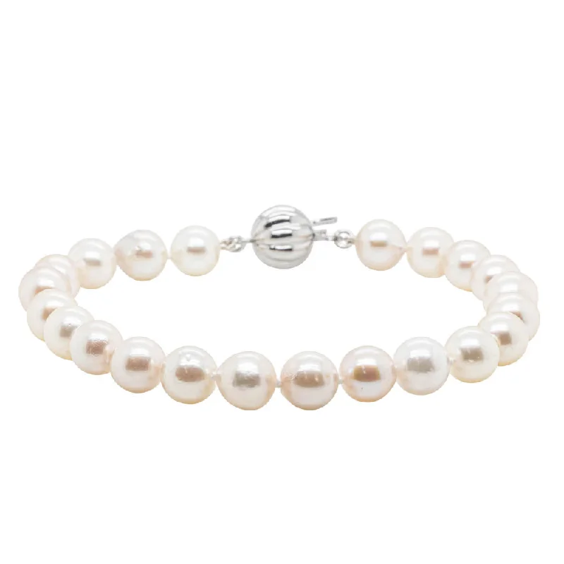 Akoya Pearl Bracelet With 9ct White Gold Clasp