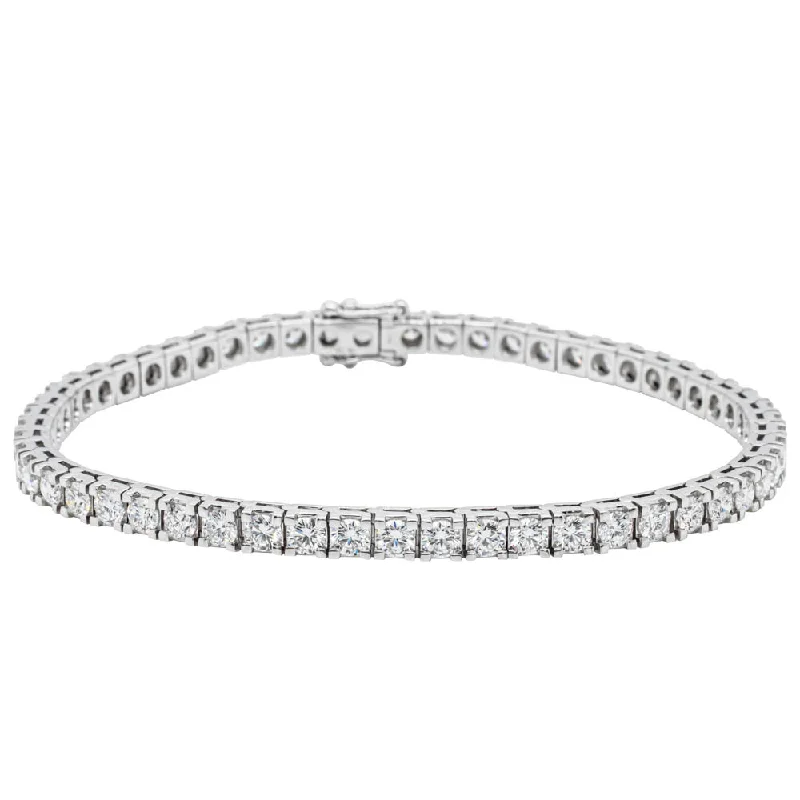 18ct White Gold 6.08ct Diamond Jubilee Bracelet