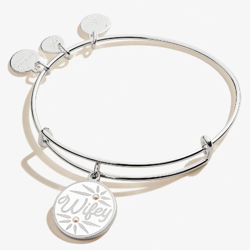 'Wifey' Charm Bangle