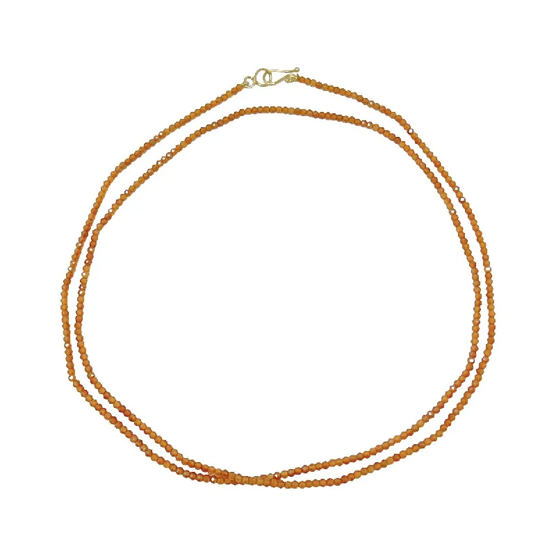 Lena Skadegard Orange Hessonite Necklace