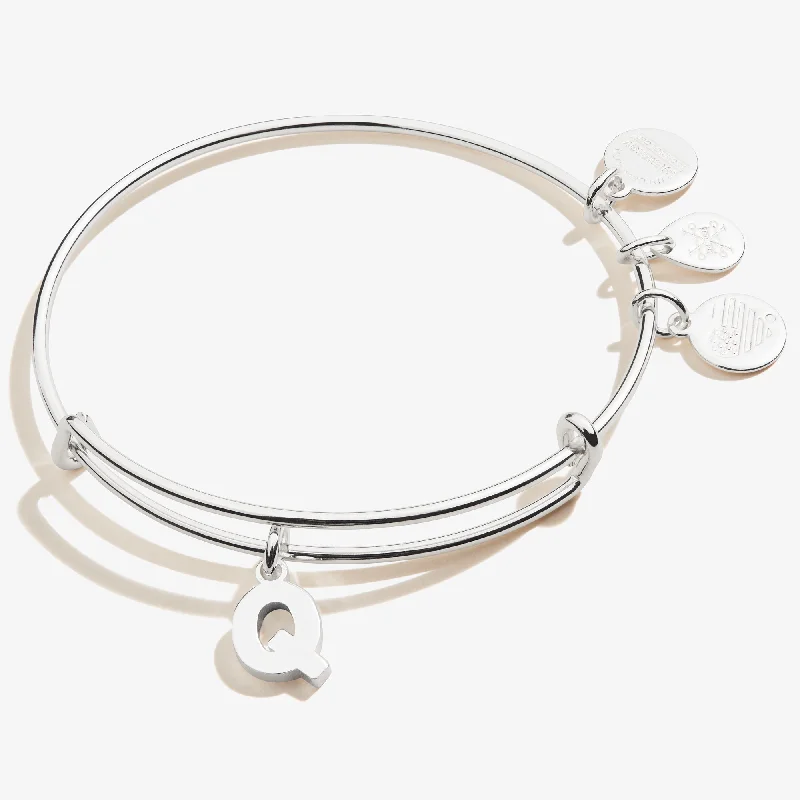 Initial Q Charm Bangle