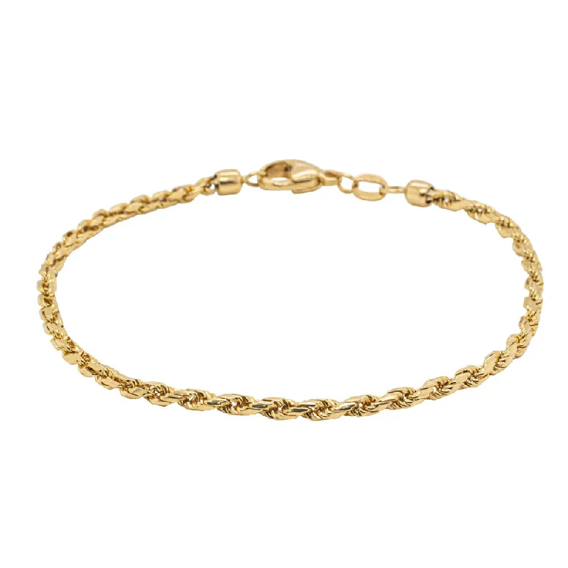 Deja Vu 18ct Yellow Gold Twisted Link Bracelet