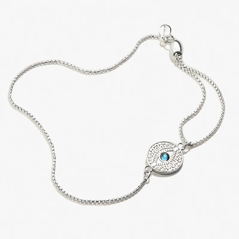 Evil Eye Crystal Pull Chain Bracelet