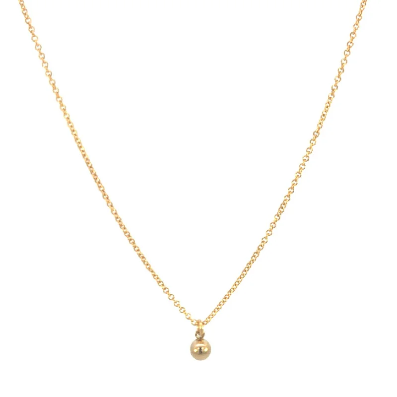 Tiny Gold Drop Necklace