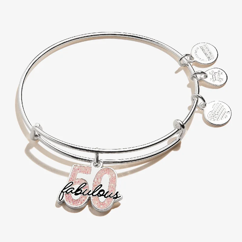 'Fabulous 50' Charm Bangle