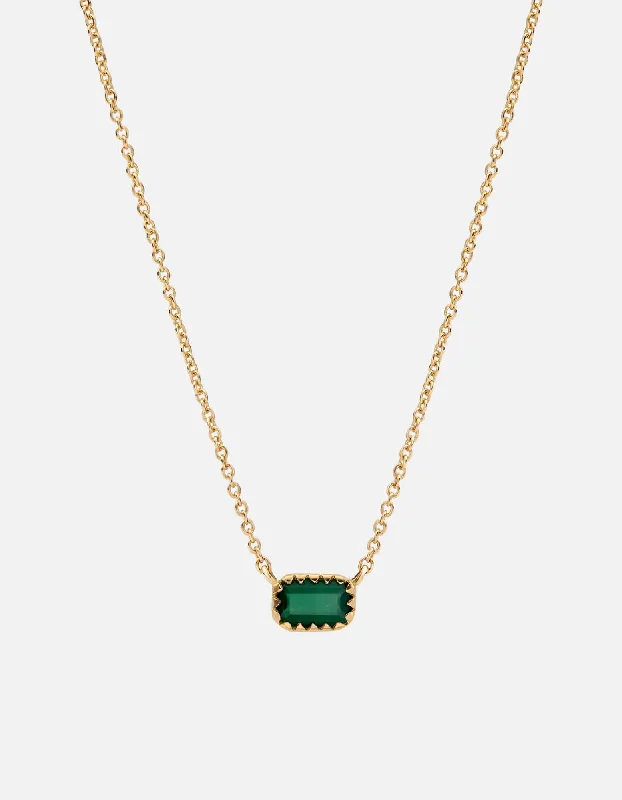 Inari Chalcedony Necklace, 14k Gold