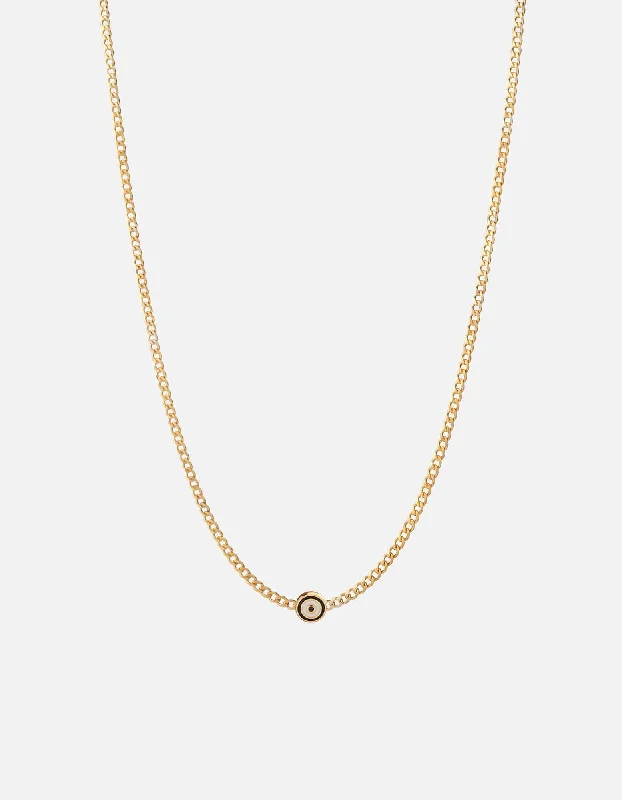 Opus Sapphire Type Chain Necklace, Gold Vermeil/Blue