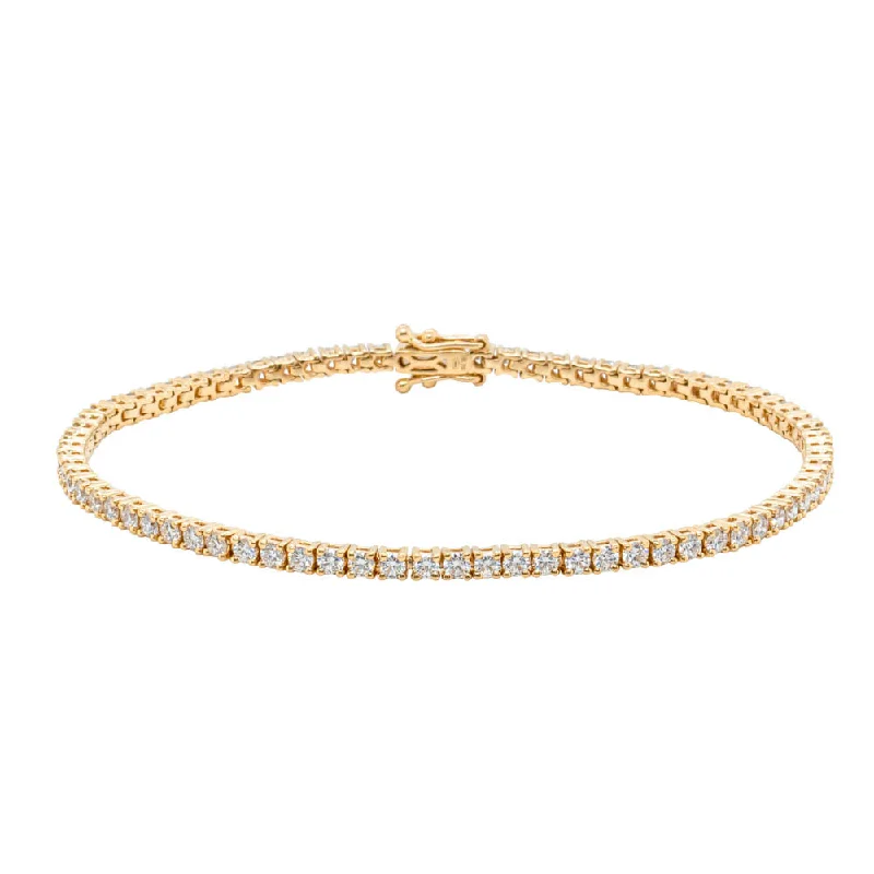 18ct Yellow Gold 3.54ct Diamond Panorama Bracelet