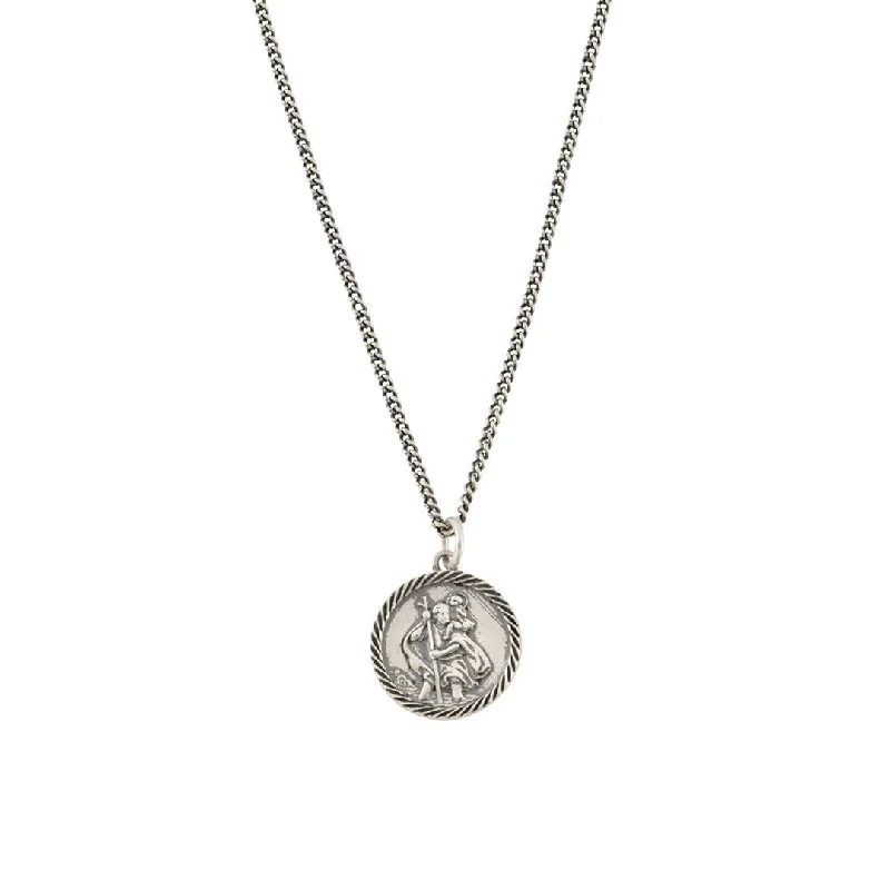 Silver St Christopher Necklace