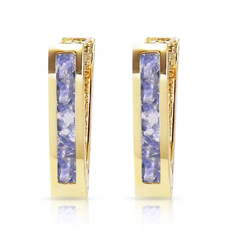 0.95 CTW 14K Solid Gold Felicity Tanzanite Earrings