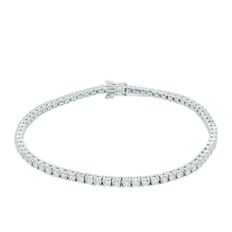 18ct White Gold 3.45ct Diamond Panorama Bracelet