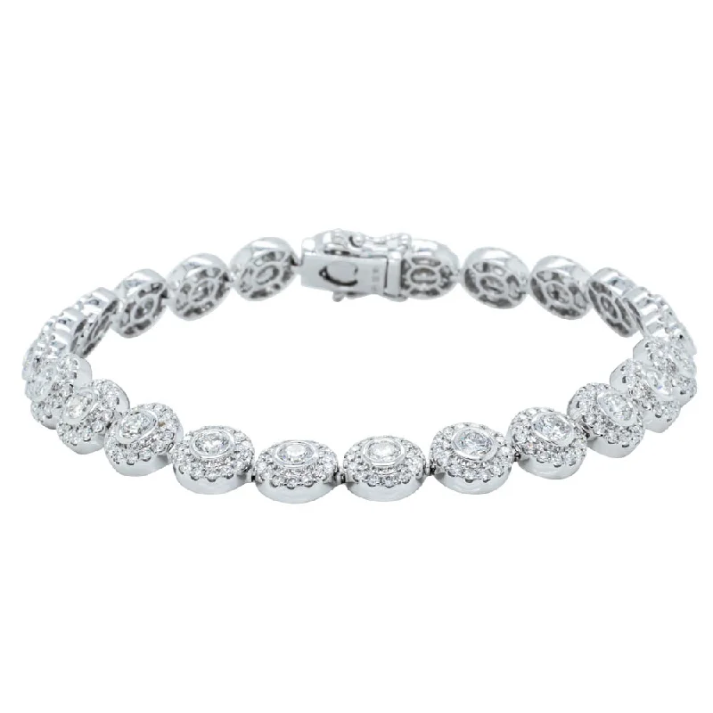 18ct White Gold 4.82ct Diamond Isla Bracelet