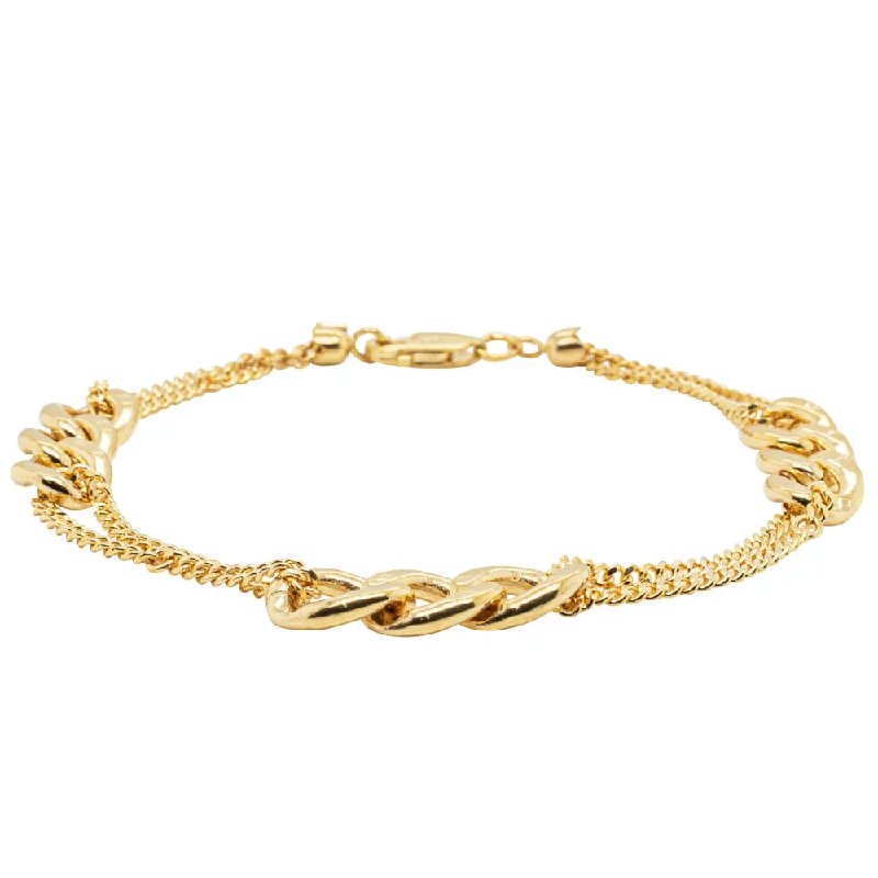 9ct Yellow Gold Interlink Bracelet