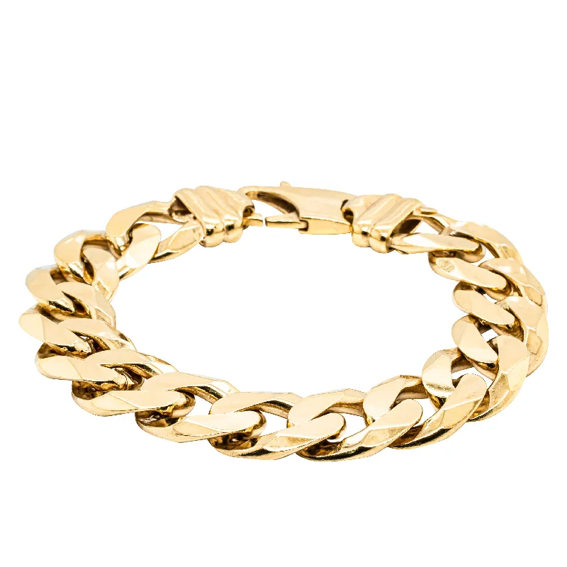 9ct Yellow Gold Curb Link Bracelet