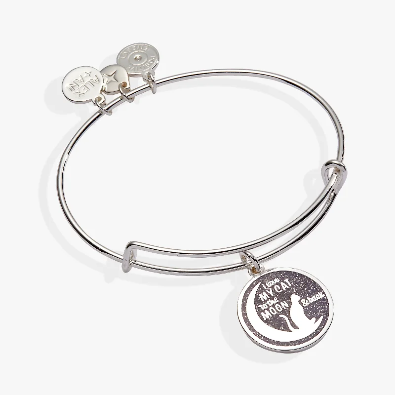 'Love My Cat to the Moon and Back' Bangle