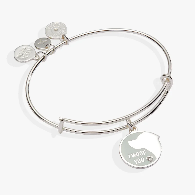 Dog 'I Woof You' Bangle