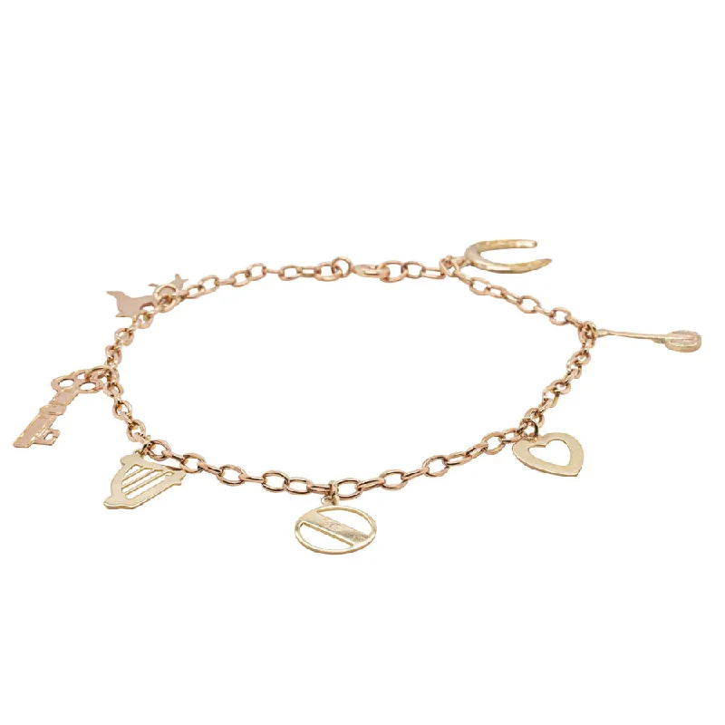 Deja Vu 9ct Yellow Gold Charm Bracelet