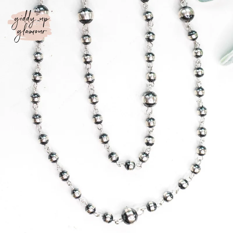 Navajo | Navajo Handmade Lariat Navajo Pearls Necklace | 60 inches