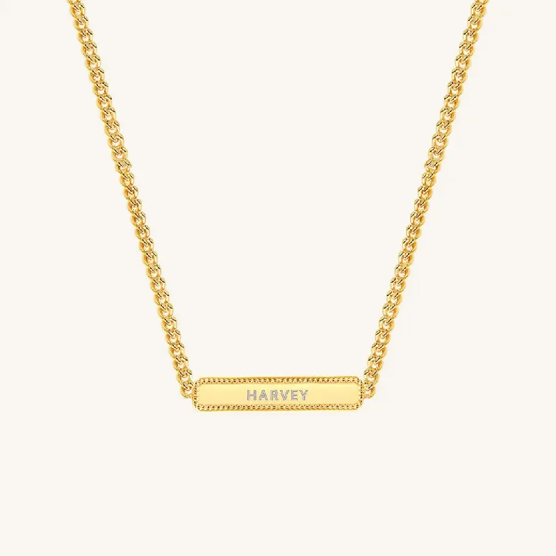 Etch Name Necklace