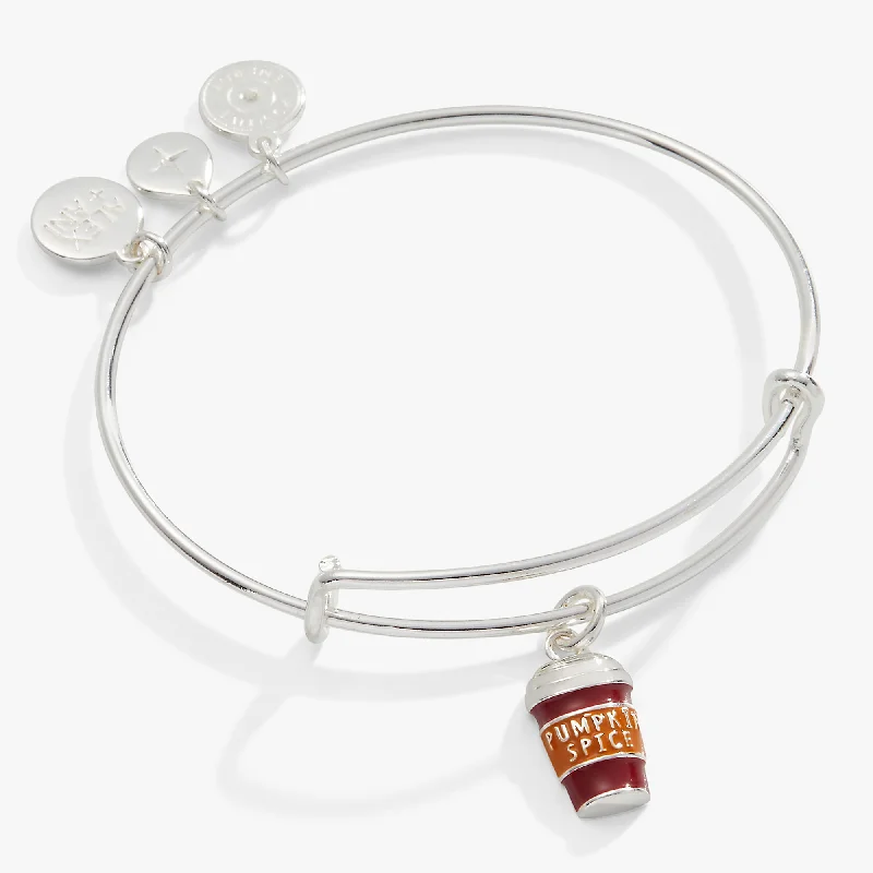 Pumpkin Spice Cup Charm Bangle