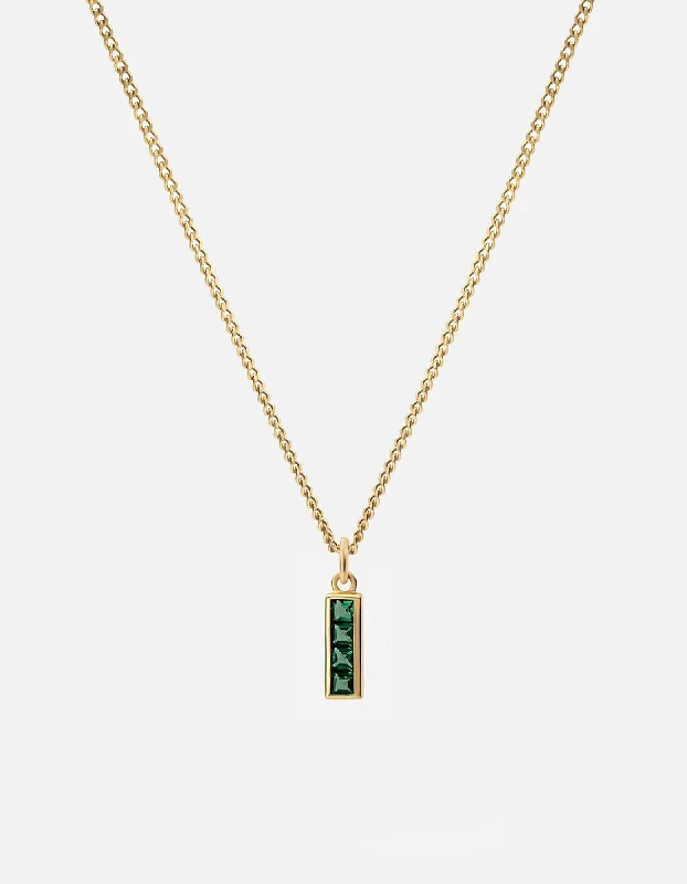 Totem Quartz Necklace, Gold Vermeil