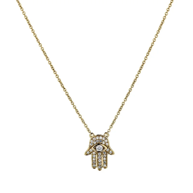 DIAMOND HAMSA NECKLACE